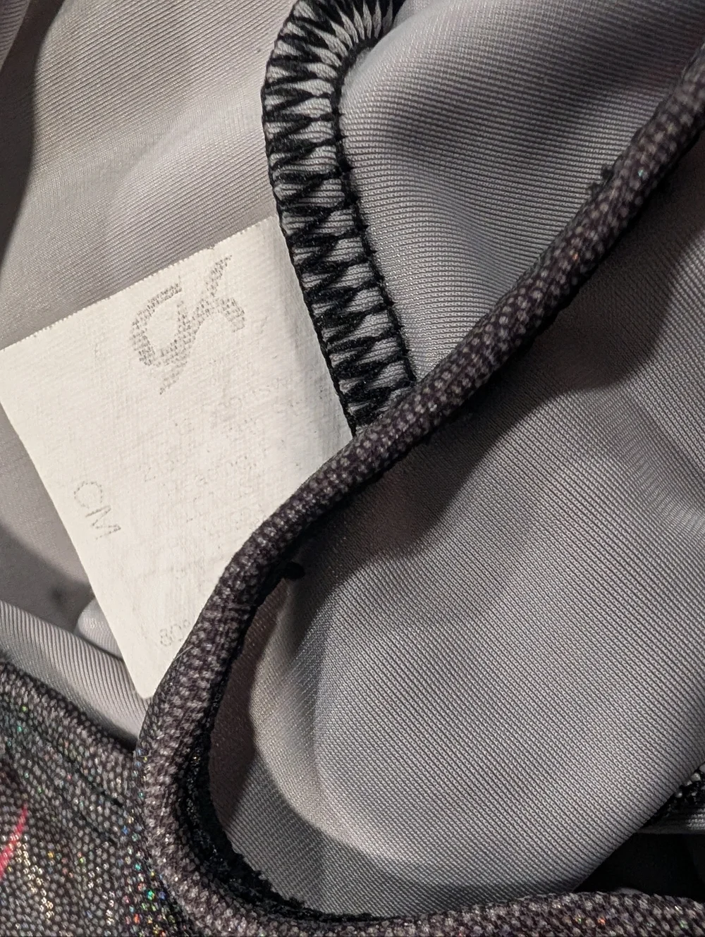 BEAUTIFUL GK Elite CM medium Gymnastics Dance Leotard HOLOGRAPHIC RAINBOW SWIRLS - Picture 4 of 4